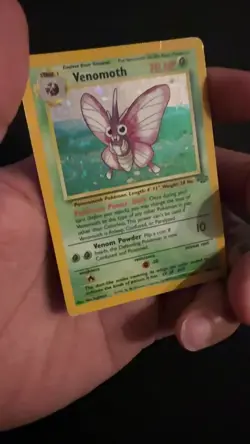 1999 WOTC Venomoth Holo Rare Pokemon Card TCG Jungle 13/64 - Image 2