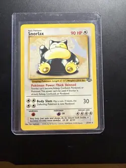 Snorlax 27/64 Jungle Set Non-Holo Rare Card Unlimited WOTC Pokemon TCG - Image 1