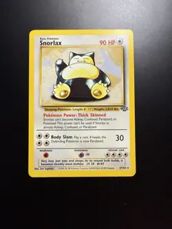 Snorlax 27/64 Jungle Set Non-Holo Rare Card Unlimited WOTC Pokemon TCG - Image 2