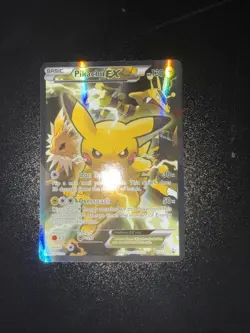 Pokemon TCG Pikachu EX XY124 Black Star Promo Card 2016 Near Mint Condition - Image 3