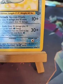 Pokemon TCG Vaporeon Jungle Card 28/64 Unlimited Rare, LP Condition Non Holo - Image 4