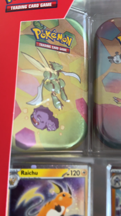 Pokemon Scarlet & Violet Trading Card Game 151 Mini Tin Raichu Machamp Gengar - Image 2