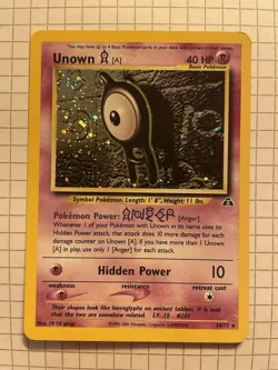 Unknown A 14/75 Pokemon Neo Discovery Holo Rare Card - MP - Image 1