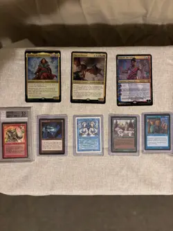 25 MTG Magic The Gathering Vintage Card Lot. Reserved list & English. Graded-MP - Image 1