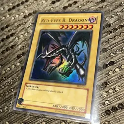 YUGIOH 1996 RED EYES B. DRAGON Card Ultra Rare 74677422 1st Edition - Image 1