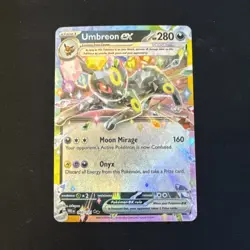 Pokemon TCG Umbreon EX 60/131 Double Rare Prismatic Evolutions Card NM Mint - Image 1