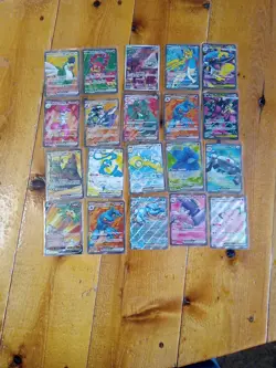 Pokemon Card Lot 20 VMAX VSTAR Lot Full Art Lot Blasroise Mega Mint Rare - Image 1