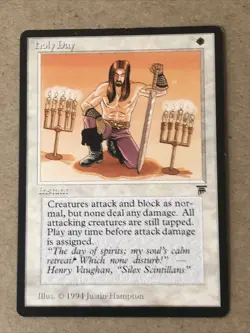 Holy Day X1 Legends ENGLISH LP Condition See Pics Front Back - Image 1