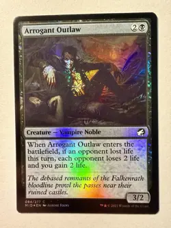 Arrogant Outlaw Foil (084) Innistrad: Midnight Hunt MID MTG Magic - Image 1