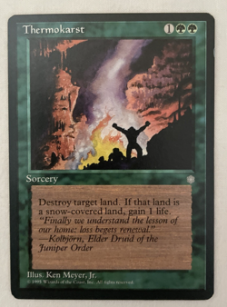 1x Thermokarst Ice Age MTG Magic the Gathering LP - Image 1