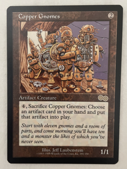 1x Copper Gnomes Urza's Saga MTG Magic the Gathering NM - Image 1