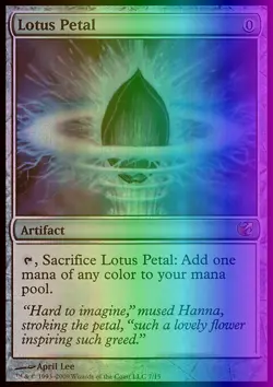 MTG Magic the Gathering Lotus Petal (7/15) FTV Exiled LP FOIL - Image 1