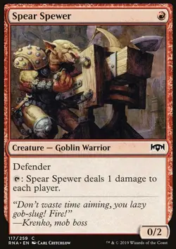 MTG Magic the Gathering Spear Spewer (117/296) Ravnica Allegiance LP - Image 1