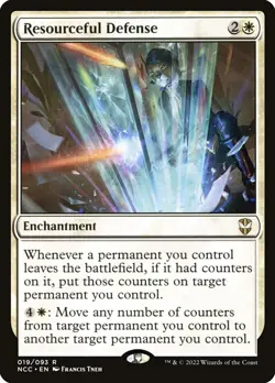 MTG Resourceful Defense (19/519) Streets of New Capenna Commander NM - Image 1