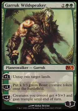 MTG Magic the Gathering Garruk Wildspeaker (175/255) Magic 2011 LP - Image 1