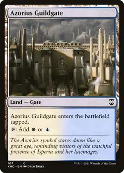 MTG Magic the Gathering Azorius Guildgate (107/135) Kaldheim Commander NM - Image 1