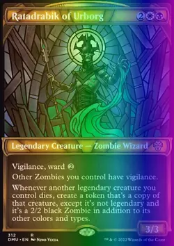 MTG Magic the Gathering Ratadrabik of Urborg (312/552) Dominaria United LP FOIL - Image 1