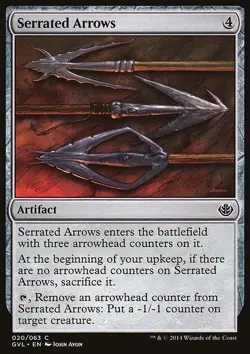 MTG Magic the Gathering Serrated Arrows (20/67) DDA, Garruk vs. Liliana NM - Image 1