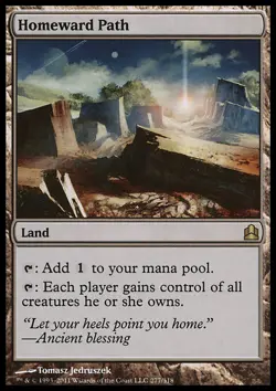 MTG Magic the Gathering Homeward Path (277/320) Commander LP - Image 1