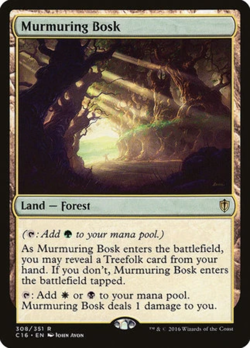 mtg magic murmuring bosk FRENCH vf fr bosquet bruissant commander 2016 - Image 1