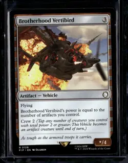Brotherhood Vertibird - 128 - PIP - NM - MTG Magic the Gathering - Image 1