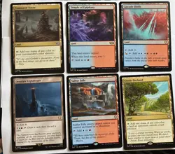 MTG utility land lot (x6) Izzet blue red NM (Command Tower) - Image 1