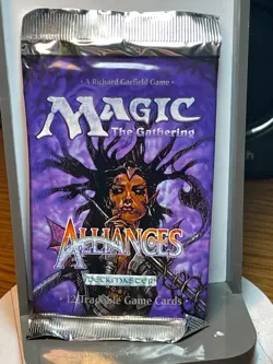 Magic The Gathering Alliances Factory Sealed Booster Pack - Image 1