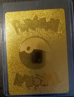 RARE Pokemon TCG Mew V Pokemon Gold Foil Fan Art Pokemon Card, MINT CONDITION - Image 3