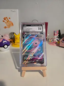 Mew V Holo Ultra Rare CGC 10 GEM MINT Pokemon (2021) Fusion Strike #250/264 - Image 1