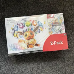 Pokemon Prismatic Evolutions Costco Bundle ETB + Booster Bundle New & Sealed #2 - Image 1