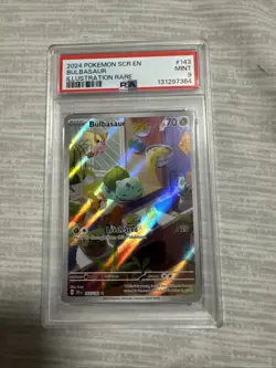 2024 Pokemon SCR En-Stellar Crown Bulbasaur Illustration Rare PSA 9 - Image 1
