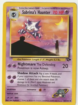 Pokemon TCG - Sabrina's Haunter 55/132 Gym Challenge - LP - Image 1