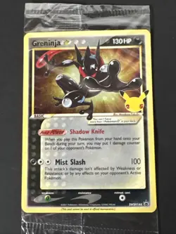 Pokemon SWSH Promo 25th Anniversary Gold Star Greninja SWSH144 - Sealed - Image 1