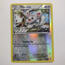 Pokemon - Minccino - 86/124 - Common - Reverse Holo - XY - Fates Collide - NM - Image 1