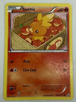 Pokemon TCG Torchic RC5/RC25 Legendary Treasures Radiant Collection 2013 LP - Image 1