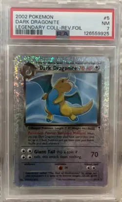 POKEMON TRIO DRAGONITE DRAGONAIR DRATINI LEGENDARY COLLECTION REVERSE PSA 7 7 8 - Image 2