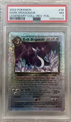 POKEMON TRIO DRAGONITE DRAGONAIR DRATINI LEGENDARY COLLECTION REVERSE PSA 7 7 8 - Image 3