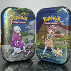 Pokemon Crown Zenith Mini Tins x2 TCG Yamper & Hatenna New Sealed - Image 1