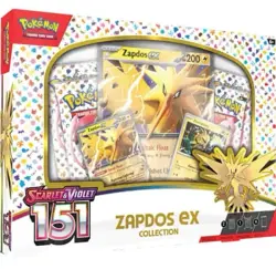 Pokemon TCG: Scarlet & Violet 151 Zapdos EX Collection Factory Sealed Box - Image 1