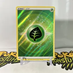 Pokemon TCG Grass Energy 152/159 Textured Reverse Holo Crown Zenith - NM - Image 1