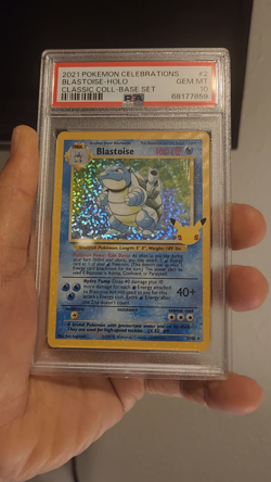 2021 Pokemon Celebrations Blastoise PSA 10 Classic Collection #2 - Image 2