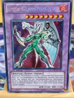 Elementar-Held Shining Phoenix Enforcer LCGX-DE139 Secret Rare DE NM 1st YUGIOH - Image 1