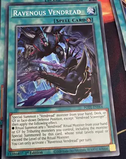 RAVENOUS VENDREAD Yu-Gi-Oh! POTE-EN064 Power of the Elements COMMON NM/M - Image 1
