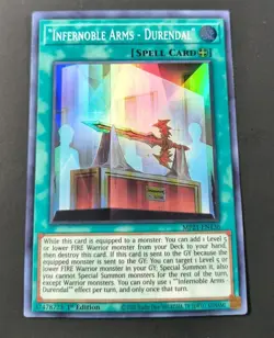 Yu-Gi-Oh! "Infernoble Arms - Durendal" Super Rare Spell Card MP21-EN136 NM - Image 1