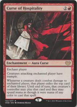 Curse of Hospitality R Innistrad: Crimson Vow 152 - LP MTG - Image 1