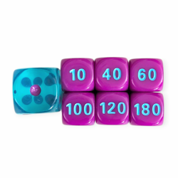 Mew VMAX League Battle Pokemon Collectible Damage Dice: Blue and Purple - Image 2