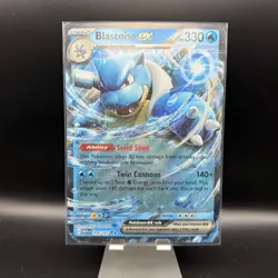 Pokemon OVERSIZE JUMBO CARD | Blastoise ex | MEW 009 Black Star Promo Holo BSP - Image 1