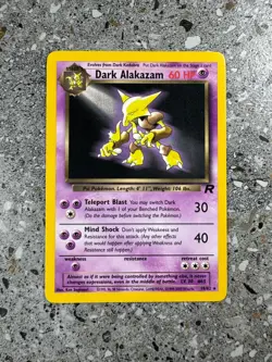 Pokemon TCG Cards Dark Alakazam 18/82 Team Rocket Rare NM - Image 1