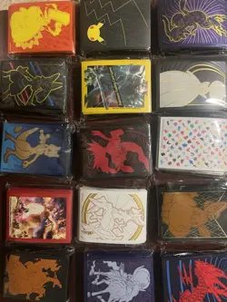 Pokemon TCG ETB Card Sleeves - Lot of 15 Sealed - From ETBs, UPCs And Boxes - Image 1