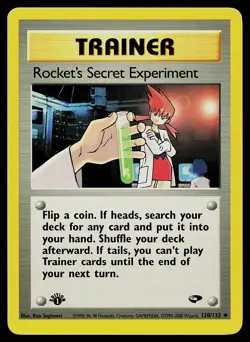 Pokemon Gym Challenge 120/132 Rocket's Secret Experiment 1st Edition Pokemon - Image 1